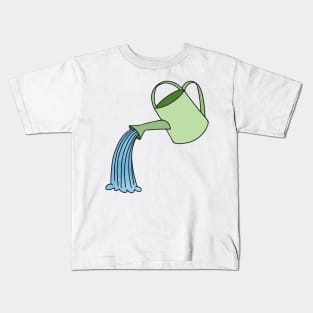 Watercolor Watering Can Kids T-Shirt